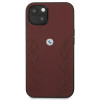 BMW BMHCP13SRSPPR Apple iPhone 13 mini hardcase Leather Curve Perforate, rood
