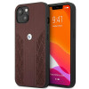 BMW BMHCP13MRSPPR Apple iPhone 13 hardcase Leather Curve Perforate, rood