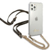 Guess GUHCP12MKC4GSGO Apple iPhone 12 / 12 Pro hardcase 4G Gold Chain, transparant