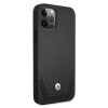 BMW BMHCP12MRSWPK Apple iPhone 12 / 12 Pro hardcase Leather Perforate, zwart