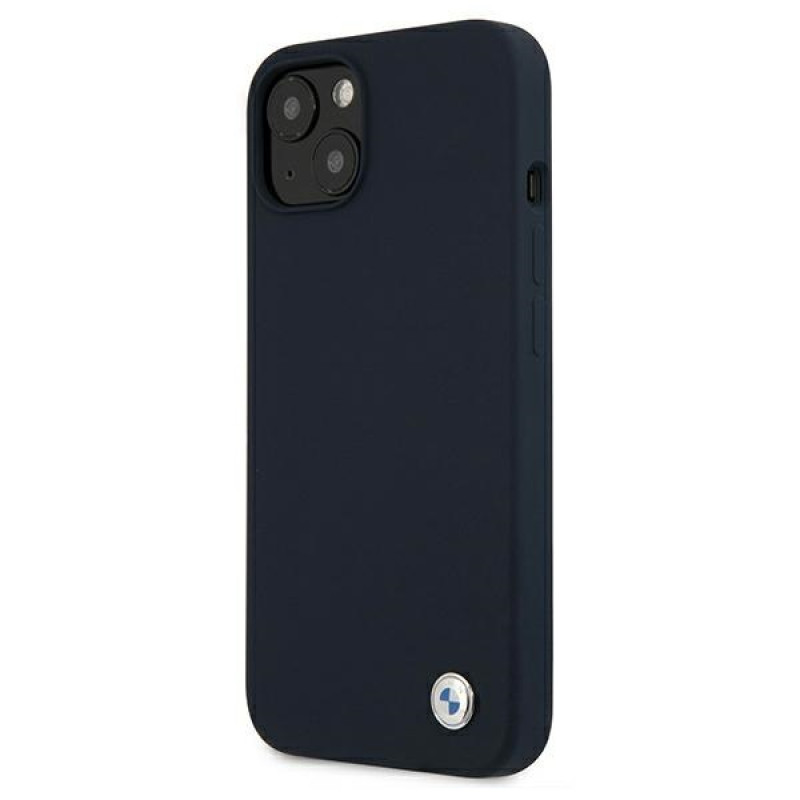 BMW BMHCP13SSILNA Apple iPhone 13 mini hardcase Silicone Signature, marineblauw