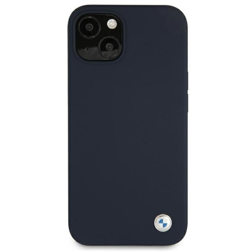 BMW BMHCP13SSILNA Apple iPhone 13 mini hardcase Silicone Signature, marineblauw