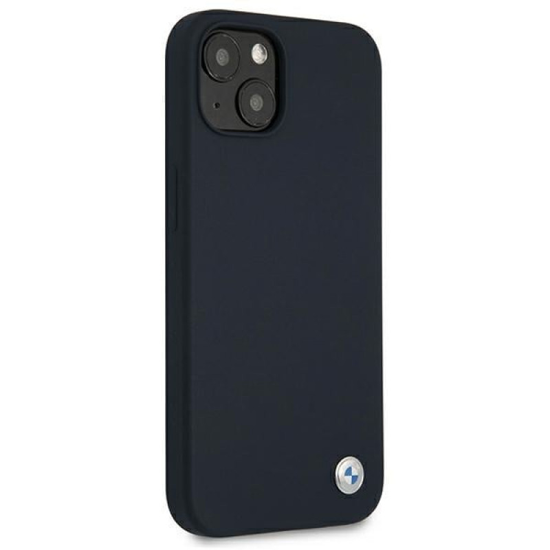 BMW BMHCP13SSILNA Apple iPhone 13 mini hardcase Silicone Signature, marineblauw