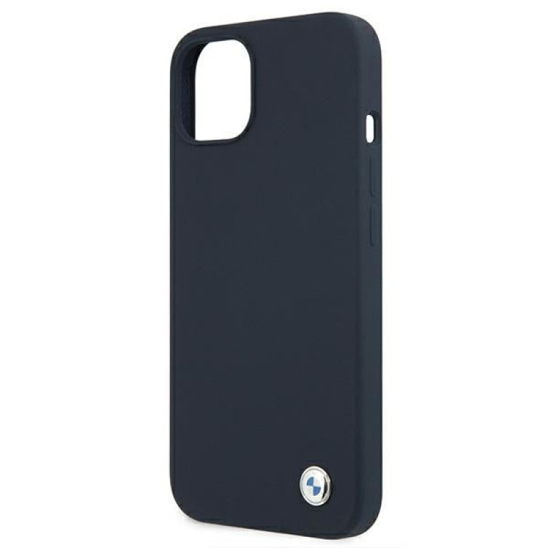 BMW BMHCP13SSILNA Apple iPhone 13 mini hardcase Silicone Signature, marineblauw