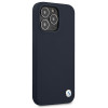 BMW BMHCP13XSILNA Apple iPhone 13 Pro Max hardcase Silicone Signature, marineblauw