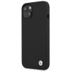 BMW BMHCP13SSILBK Apple iPhone 13 mini hardcase Silicone Signature, zwart
