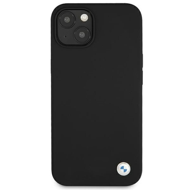 BMW BMHCP13SSILBK Apple iPhone 13 mini hardcase Silicone Signature, zwart