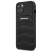 Mercedes-AMG AMHCP14MGSEBK Apple iPhone 14 Plus / 15 Plus hardcase, Leather Debossed Lines, zwart