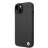 BMW BMHMP14SSLLBK Apple iPhone 14 hardcase, Signature Logo Imprint MagSafe, zwart