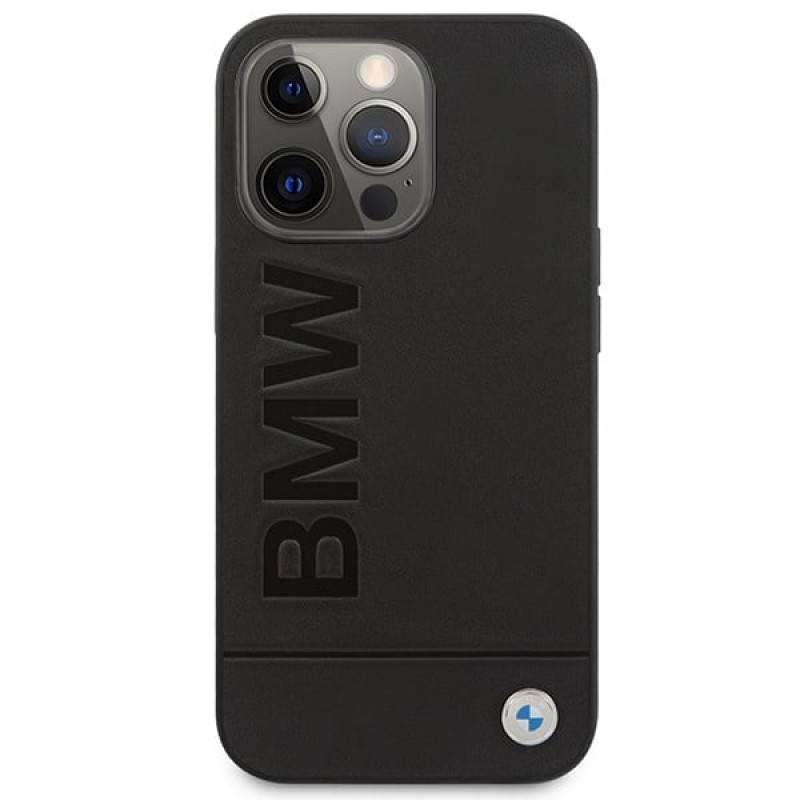 BMW BMHMP14LSLLBK Apple iPhone 14 Pro hardcase, Signature Logo Imprint MagSafe, zwart