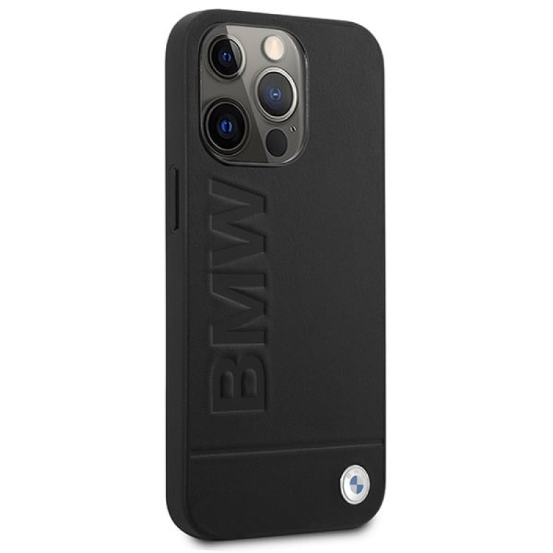 BMW BMHMP14LSLLBK Apple iPhone 14 Pro hardcase, Signature Logo Imprint MagSafe, zwart