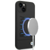 BMW BMHMP14MSLBLBK Apple iPhone 14 Plus / 15 Plus hardcase, Silicone Signature Logo MagSafe, zwart