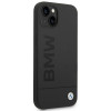 BMW BMHMP14MSLBLBK Apple iPhone 14 Plus / 15 Plus hardcase, Silicone Signature Logo MagSafe, zwart