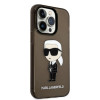 Karl Lagerfeld KLHCP14XHNIKTCK Apple iPhone 14 Pro Max hardcase, Ikonik Karl, zwart