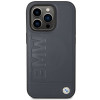 BMW BMHMP14XSLLNA Apple iPhone 14 Pro Max hardcase, Leather Hot Stamp MagSafe, marineblauw