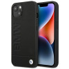 BMW BMHCP14MSLLBK Apple iPhone 14 Plus / 15 Plus hoesje, Leather Stamp, zwart