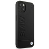 BMW BMHCP14MSLLBK Apple iPhone 14 Plus / 15 Plus hoesje, Leather Stamp, zwart