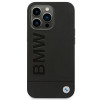 BMW BMHCP14LSLLBK Apple iPhone 14 Pro hoesje, Leather Stamp, zwart