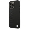 BMW BMHCP14XSLLBK Apple iPhone 14 Pro Max hoesje, Leather Stamp, zwart