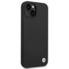 BMW BMHCP14SSILBK Apple iPhone 14-hoesje, Silicone Metal Logo, zwart