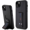 BMW Grip Stand Hot Stamp hoesje voor Apple iPhone 14 / 15 / 13, zwart