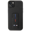 BMW Grip Stand Hot Stamp hoesje voor Apple iPhone 14 / 15 / 13, zwart