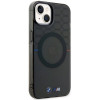 BMW BMHMP14SHGPK Pattern MagSafe hardcase voor Apple iPhone 14, grijs