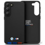 BMW BMHCSA5422PTDK Leather Stamp Tricolor hardcase voor Samsung Galaxy A54 (A546), zwart