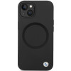 BMW BMHMP14SSILBK2 Signature Liquid Silicone MagSafe-hoesje voor Apple iPhone 14, zwart
