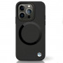 BMW BMHMP14LSILBK2 Signature Liquid Silicone MagSafe-hoesje voor Apple iPhone 14 Pro, zwart