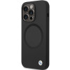 BMW BMHMP14LSILBK2 Signature Liquid Silicone MagSafe-hoesje voor Apple iPhone 14 Pro, zwart