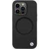 BMW BMHMP14LSILBK2 Signature Liquid Silicone MagSafe-hoesje voor Apple iPhone 14 Pro, zwart