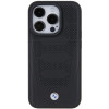 BMW BMHCP15X22RPSK Leather Seats Pattern hardcase voor Apple iPhone 15 Pro Max, zwart