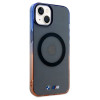 BMW BMHMP15MHTGE Gradient Bumper MagSafe hardcase voor Apple iPhone 15 Plus / 14 Plus, grijs