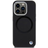 BMW BMHMP15XSILBK2 Signature Liquid Silicone MagSafe-hoesje voor Apple iPhone 15 Pro Max, zwart