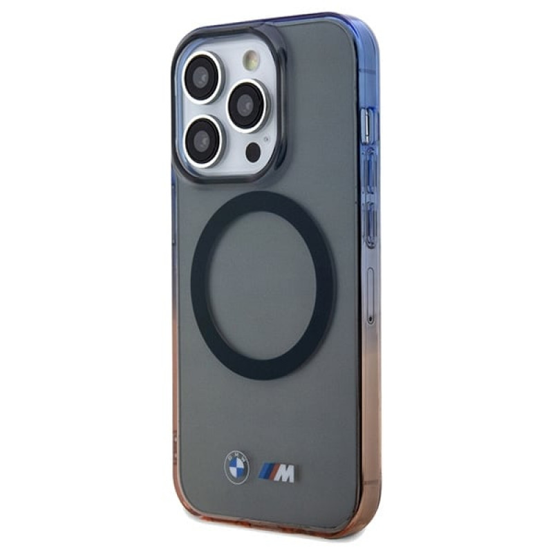 BMW BMHMP15XHTGE Gradient Bumper MagSafe hardcase voor Apple iPhone 15 Pro Max, grijs
