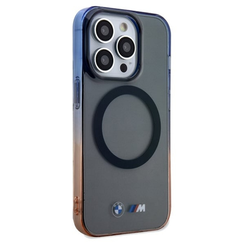 BMW BMHMP15XHTGE Gradient Bumper MagSafe hardcase voor Apple iPhone 15 Pro Max, grijs