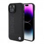 BMW BMHMP15SSLLBK Signature Logo Imprint MagSafe hardcase voor Apple iPhone 15, zwart