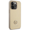 Guess GUHCP15LPS4DGPD PU 4G Strass Metal Logo-hoesje voor Apple iPhone 15 Pro, goud