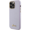 Guess GUHCP15XPGMCSL Glitter Glossy Script hardcase voor Apple iPhone 15 Pro Max, lila