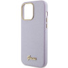 Guess GUHCP15XPGMCSL Glitter Glossy Script hardcase voor Apple iPhone 15 Pro Max, lila