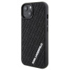 Karl Lagerfeld KLHCP15S3DMKRLK 3D Rubber Multi Logo hardcase voor Apple iPhone 15, zwart
