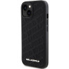 Karl Lagerfeld KLHCP15SPQKPMK Quilted K Pattern-hardcase voor Apple iPhone 15, zwart