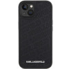 Karl Lagerfeld KLHCP15SPQKPMK Quilted K Pattern-hardcase voor Apple iPhone 15, zwart