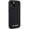 Karl Lagerfeld KLHCP15SPQKPMK Quilted K Pattern-hardcase voor Apple iPhone 15, zwart