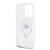 Karl Lagerfeld KLHMP15LHMRSKHH Ring Stand Karl Head MagSafe hardcase voor Apple iPhone 15 Pro