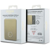 Guess GUPBM3AL4DMD Powerbank 3000 mAh, 5 W, MagSafe 4G Strassed Metal Logo, goud
