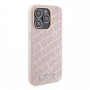 Karl Lagerfeld KLHCP15XPQKPMP Quilted K Pattern-hardcase voor Apple iPhone 15 Pro Max, roze