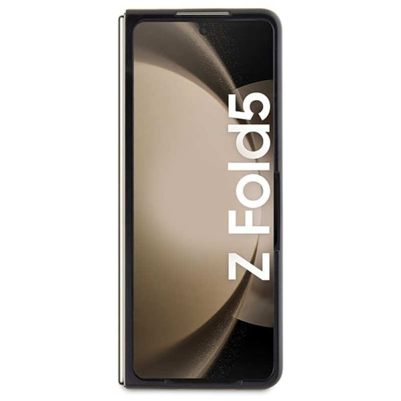 BMW BMHCZFD5SLLBK Signature Logo Imprint hardcase voor Samsung Galaxy Z Fold5, zwart