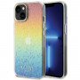 Guess GUHCP15SHDECMI IML Faceted Mirror Disco Iridescent hardcase voor Apple iPhone 15, multicolor